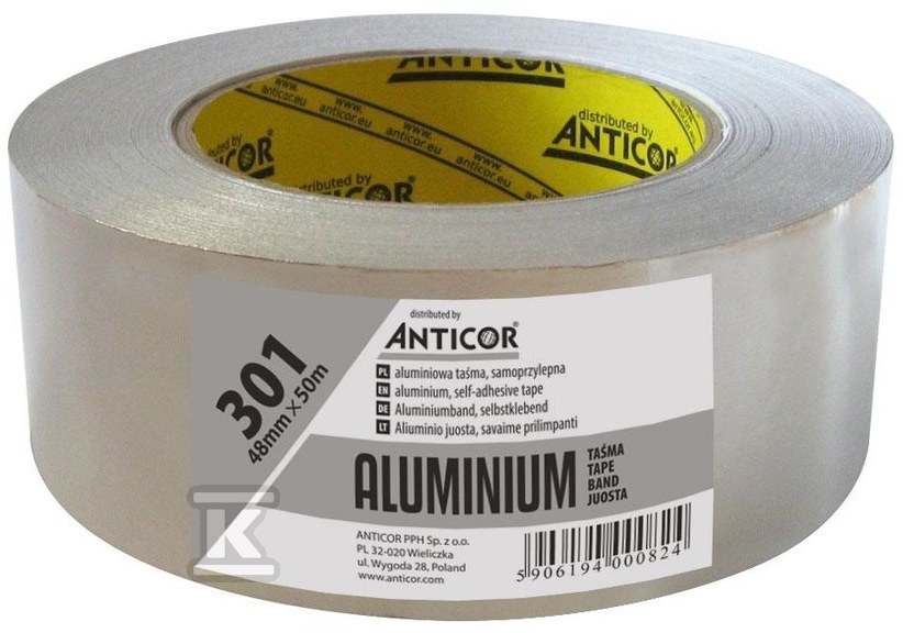 Bandă de aluminiu Aluminio 301, 48mm x - PA-3010011-0048050