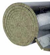 Rock wool mat covered on one side with - 8508088