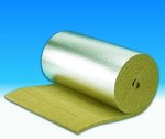 Rock wool mat covered on one side with Paroc Lamella Mat 50 Alucoat aluminum foil, 30mm thick, non-flammable /8m2/