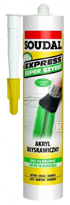 Uszczelniacz EXPRESS acryl 280ml/biały - 137688