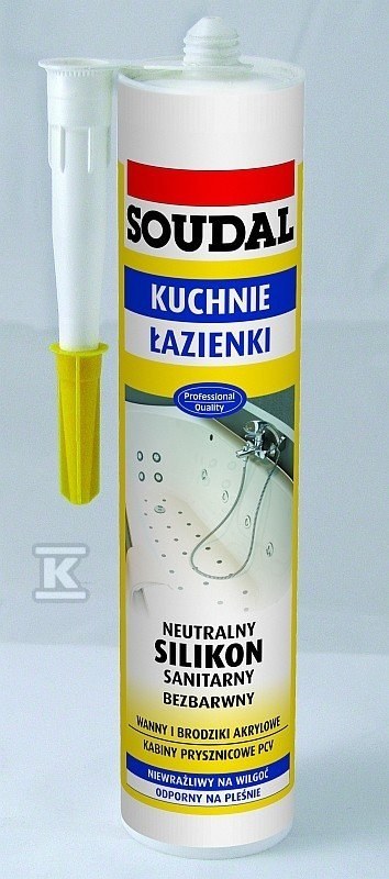 Neutralni sanitarni silikon 280ml, - 137652