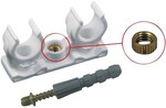 Uchwyt podwójny ze śrubą dwugwintową 20-22mm Onnline