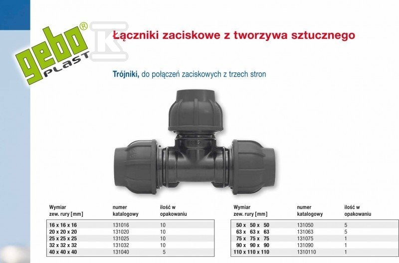 PP szorító póló 90 fokban. 40x32x40 - 13124032