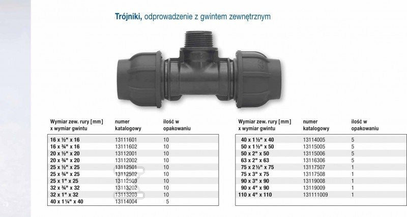 PP szorító póló 90 fokban. 25x1/2"x25 - 13112501