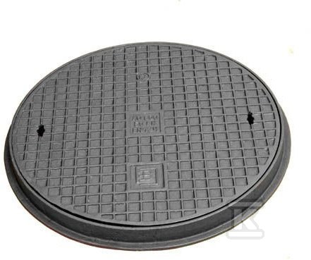 AO 600 H50 round cast iron manhole, - W0100-0166-0100-000