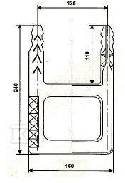 Stopień kanałowy do wbijania ALFA, do - W0401-1214-0000-000