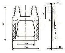 DIN1211 E channel step for nailing - W0401-1211-0000-000