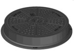 DO 600 H115 cast iron manhole, painted, KL D400 (40T)