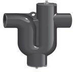 Siphon KML dn50, gray cast iron, without socket