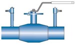 Ball valve DN15 PN 40 regulating, for welding