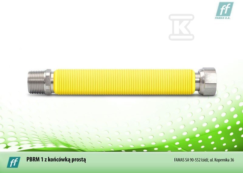 Przewód gazowy rozciągliwy DN 12, L = - PSR-08ANT-015