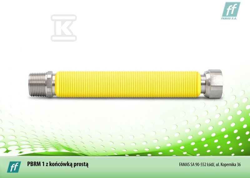 Extensible gas hose DN 20, L = 250/450 - PSR-06ANT-025