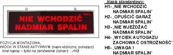 Panou de avertizare inscripționare - TP-4.S/H3