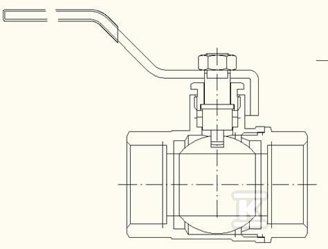 Supapă cu bilă DN25 PN25 1" GW/GW - HAO094