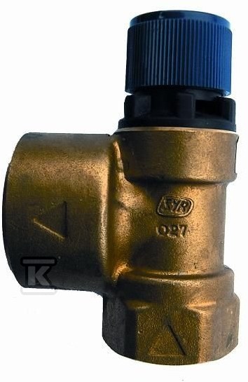 Safety valve 2 115 g1/2" 6bar brass - 2115.15.150