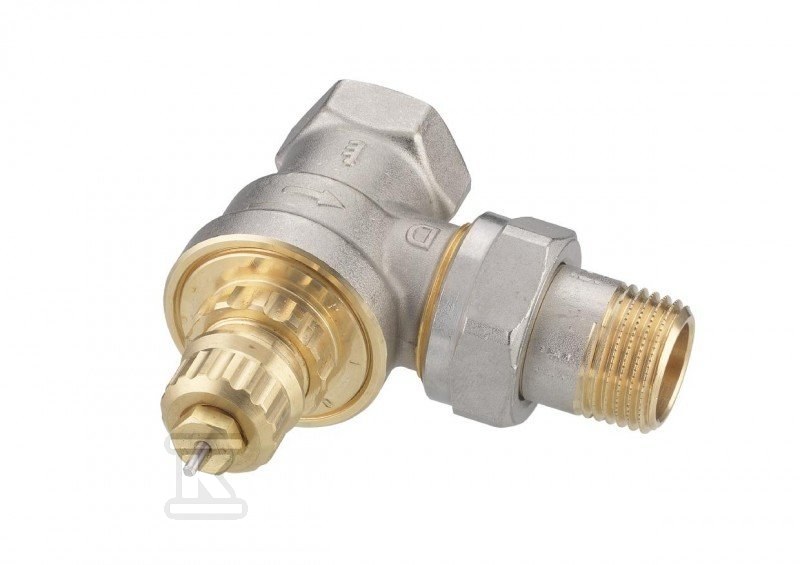 Thermostatic angle valve, installation - 013G1680