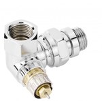 RA-NCX thermostatic valve, right-hand version, with pre-setting, color: chrome