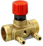 Shut-off valve ASV-I DN15 G3/4 with setting and measuring nipples