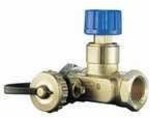 Manual balancing valve, upgradeable to automatic version USV-M, size DN 15