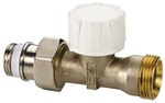 Zawór termostatyczny 1/2 cala M30x1,5 prosty niklowany