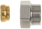Króciec do kompensacji długości do rur stal., miedz. i z tw. szt. nikl./gwint zewn. G3/4 /25mm