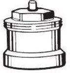 Valve body spindle extension plastic szt./30mm