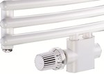 Connection set for Multiblock bathroom radiators T/Uni SH, straight, white