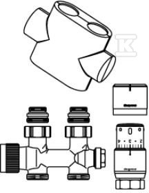 Connection set for Multiblock bathroom - 1184283