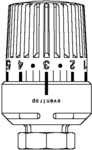 Termostat Uni LH, 7-28 C, 0* 1-5, z czujnikiem cieczowym, czarny