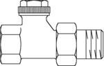 Combi 3, zawór powrotny, PN 10, DN10 - 3/8 prosty, niklowany