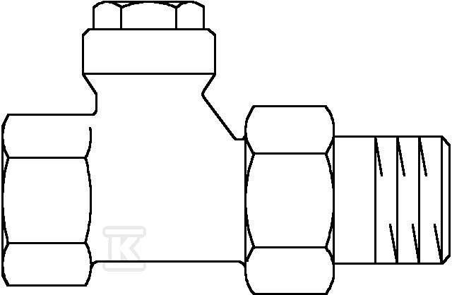 Combi 4, zawór powrotny, DN10 - 3/8, - 1090761