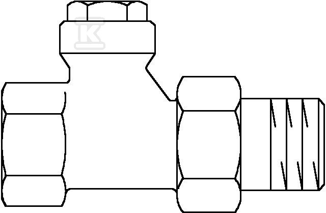 Combi 4, zawór powrotny, DN15 - 1/2, - 1090762