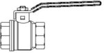 OPTIBAL DN25 ball valve