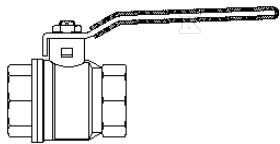 OPTIBAL DN32 ball valve - 1076010