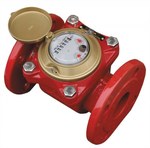 NUBIS screw water meter for hot water, with horizontal rotor axis MWN130-40