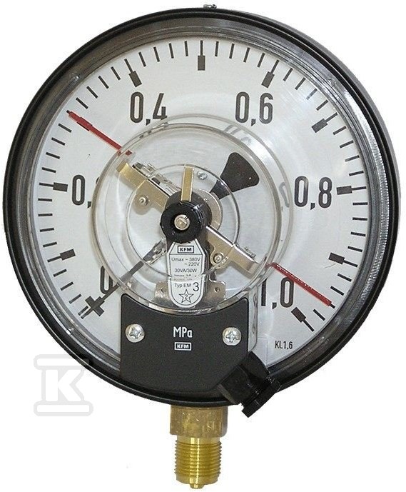 Contact manometer 0-6BAR, R160, EM3, - 12229556