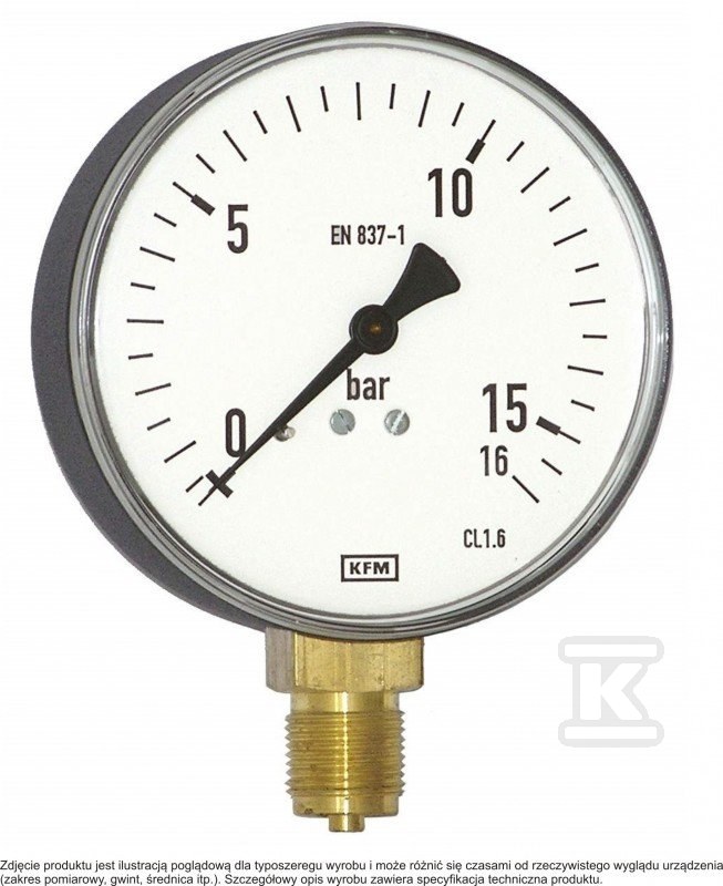 Manometer 111.20.160 M20x1,5 0-10 bar - 12228665