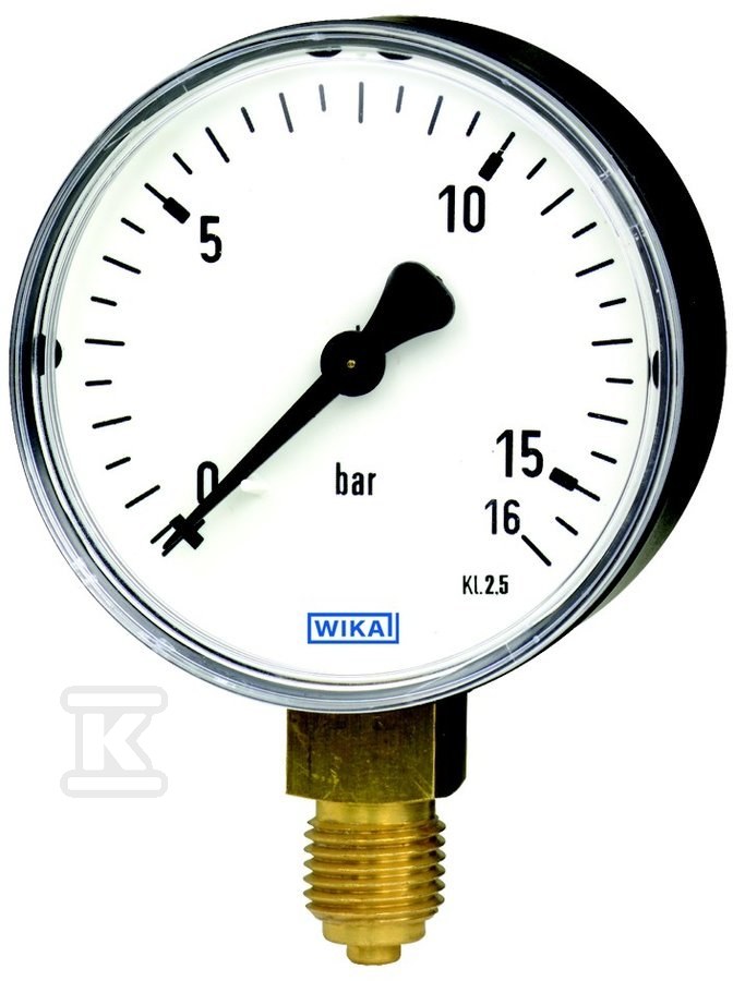 Pressure gauge 111.10.160, M20x1.5 0-16 - 13123602