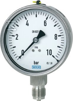 MANOMETER with bourdon tube, stainless - 9452605