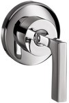 Zawór odcinający Hansgrohe Axor Citterio podtynkowy z uchwytem jednoramiennym, element zewnętrzny DN15 / 20 chrom 39960000