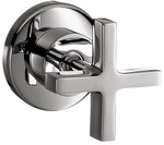 Zawór odcinający Hansgrohe Axor Citterio podtynkowy z uchwytem krzyżowym, element zewnętrzny DN15 / 20 chrom 39965000