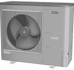 Air heat pump NIBE AMS 10-12, 1x230V or 3x400V outdoor unit with modulated power of 3.5-12kW