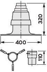 Set Z1 for shaft extension DN 80 PP for a flexible system