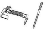 A universal screw for mounting collectors on a sloping roof, to a corrugated or metal roof tile