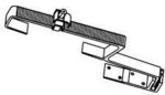 Extension kit for "P" type rafter brackets for pitched roofs and corrugated tiles