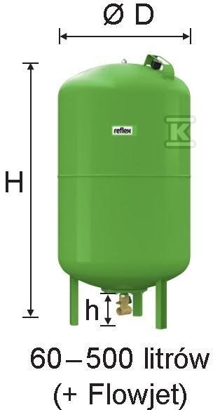 Ciśnieniowe naczynie przeponowe do - 7309000