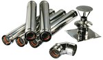 ONNLINE chimney package for the shaft, for turbo and condensing boilers, concentric DN 80/125, universal