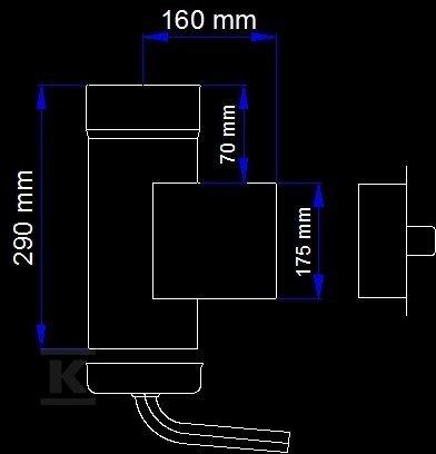 Schornsteinreinigung DN 120 mit Kappe - SJBWZ120