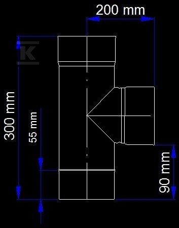 Komínová T DN 120, 90 stupňov pre kotly - SJBT90120