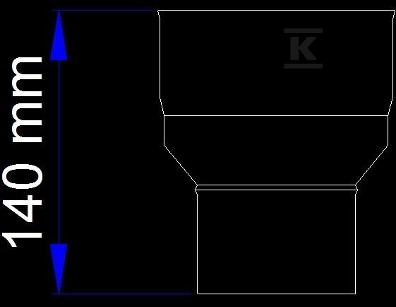 Redukce komínová DN 120/130 pro kotle s - SJBRE120130